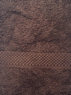 VERONA Froté ručník tmavě hnědá 50x90 cm