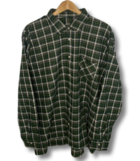 Pánská flanelová košile TEXFACE zeleno-bílá kostka 